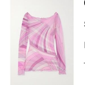 Emilio Pucci Pink Patterned Top
